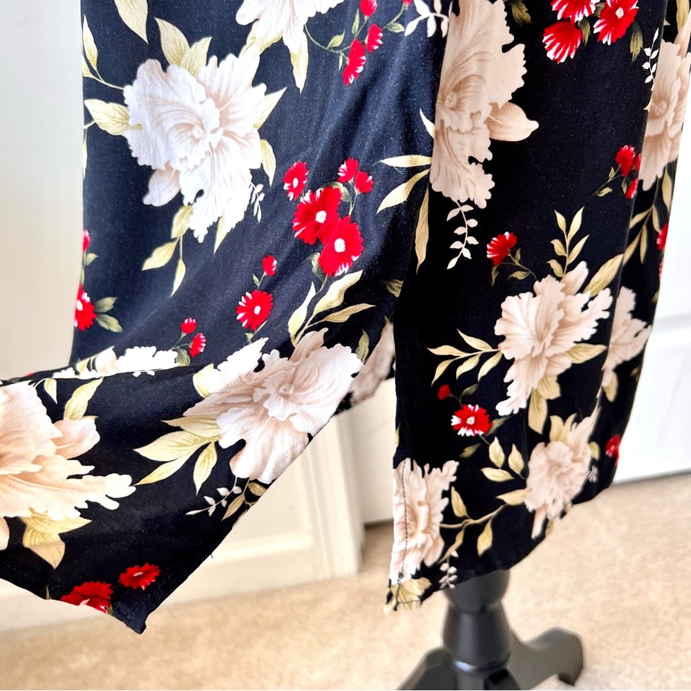 Vintage R&K ORIGINALS Petite Sleeveless Floral Belted Midi Dress—SZ. 10P - Picture 7 of 14